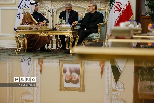 دیدار وزیر امور خارجه قطر با رئیس مجلس