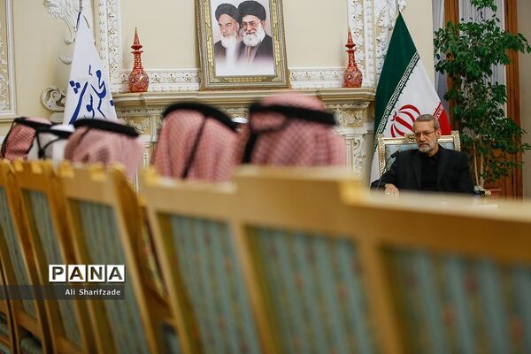 دیدار وزیر امور خارجه قطر با رئیس مجلس