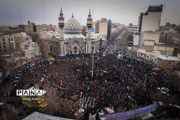 راهپیمایی دانشجویان تهران در پی شهادت سپهبد قاسم سلیمانی