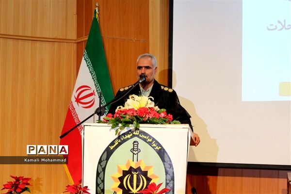 آیین تکریم و معارفه فرمانده انتظامی شهرستان محلات
