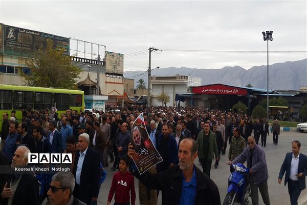 راهپیمایی ضد آمریکایی - صهیونیستی مردم شهرستان کازرون