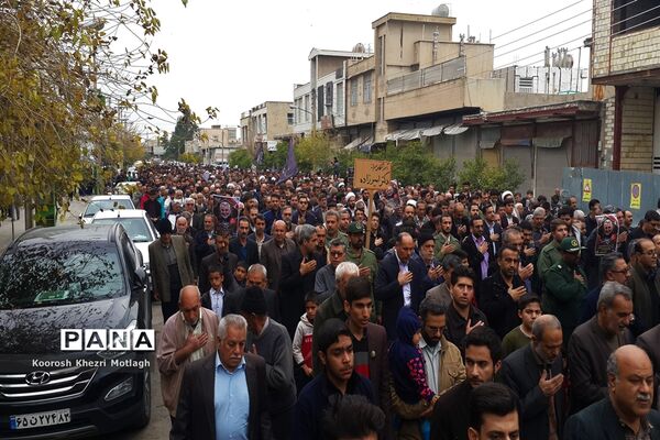 راهپیمایی ضد آمریکایی - صهیونیستی مردم شهرستان کازرون