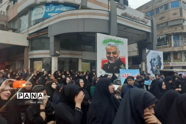 تجمع و سوگواری مردم اهواز به مناسبت شهادت سردار سلیمانی