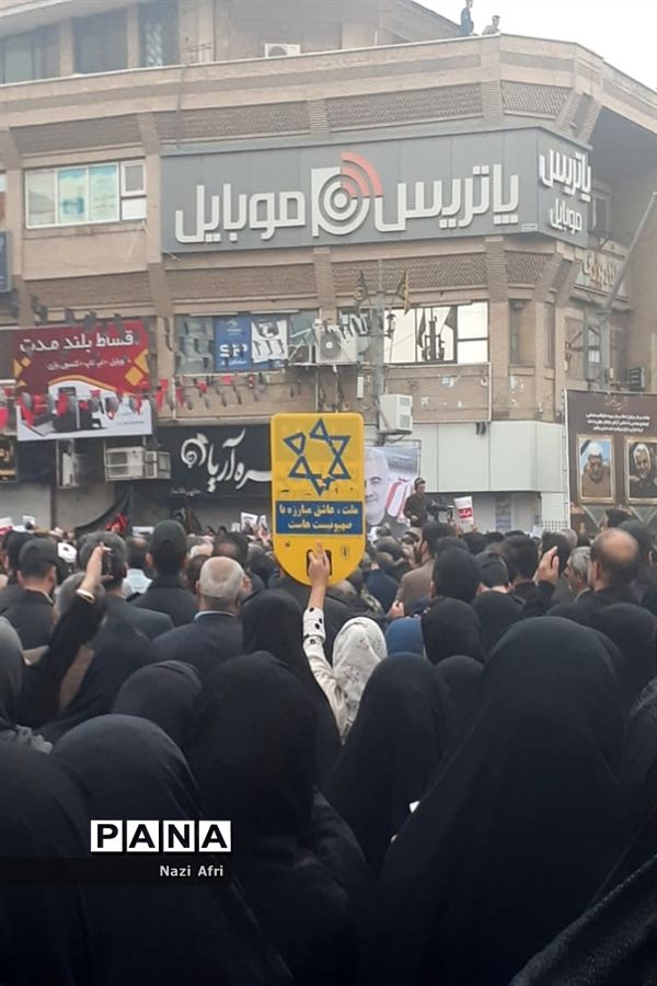 تجمع و سوگواری مردم اهواز به مناسبت شهادت سردار سلیمانی