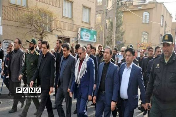 راهپیمایی  مردم شهرستان ملارد به مناسبت  شهادت سردار قاسم سلیمانی