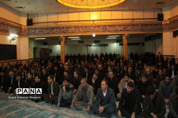 سوگواری فرهنگیان اداره‌کل آموزش و پرورش فارس به مناسبت شهادت سردار شهید حاج قاسم سلیمانی