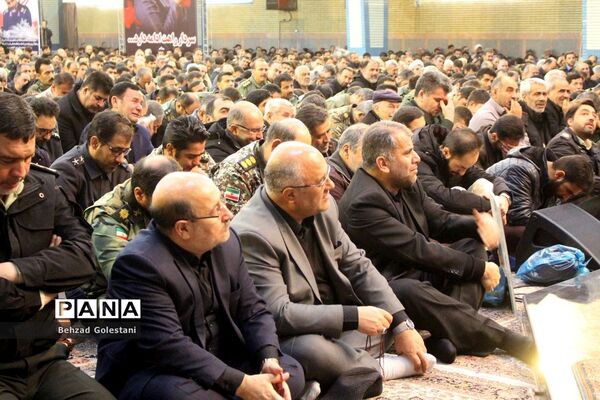 مراسم گرامیداشت شهید سپهبد قاسم سلیمانی در حسینیه ثارالله ارومیه
