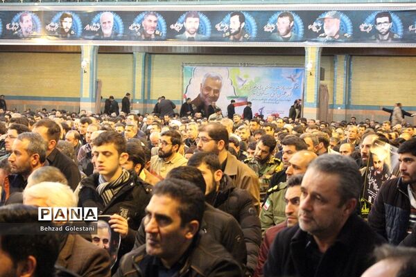 مراسم گرامیداشت شهید سپهبد قاسم سلیمانی در حسینیه ثارالله ارومیه