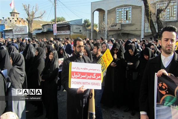 سوگواری مردم کرمانشاه در  پی شهادت سردار سپهبد قاسم سلیمانی