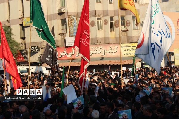 تشییع با شکوه پیکر سردار شهید سلیمانی در اهواز-2