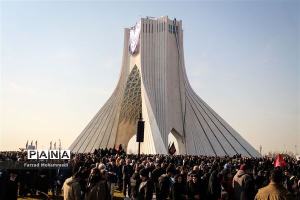 مراسم تشییع پیکر مطهرشهید حاج قاسم سلیمانی و همرزمان شهیدش در تهران