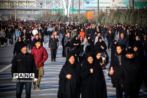 مراسم تشییع پیکر مطهرشهید حاج قاسم سلیمانی و همرزمان شهیدش در تهران