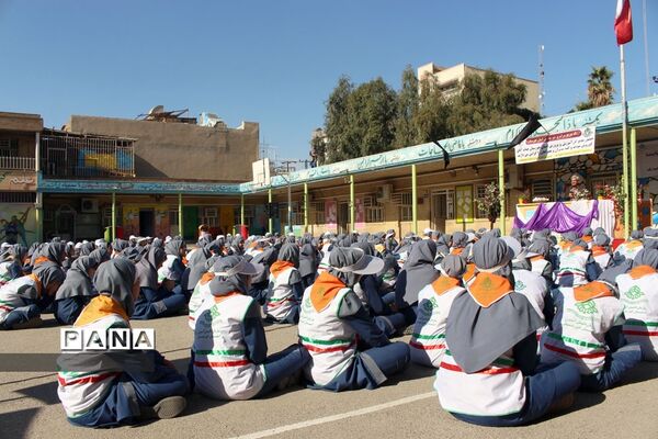 آیین  توزیع شیر رایگان در مدارس خوزستان