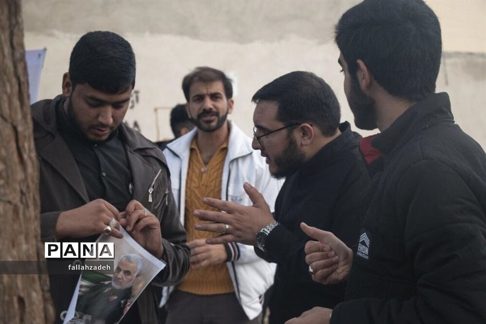 برپایی موکب «سپهبد شهید حاج قاسم سلیمانی» در ابرکوه