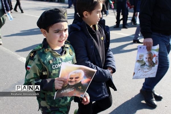 مراسم تشیع پیکر شهید سپهبد قاسم سلیمانی و شهیدان همراهش