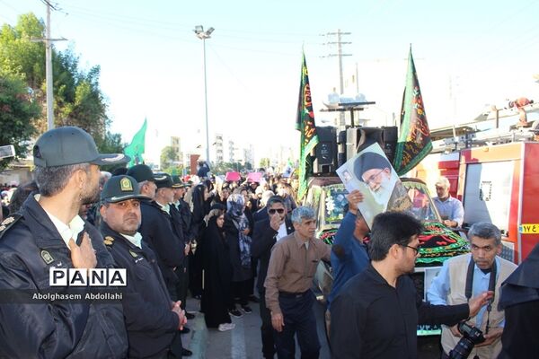 عزاداری مردم بوشهر در سوک سردار شهید قاسم سلیمانی و شهدای مقاومت