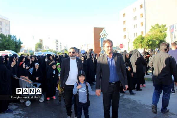 عزاداری مردم بوشهر در سوک سردار شهید قاسم سلیمانی و شهدای مقاومت