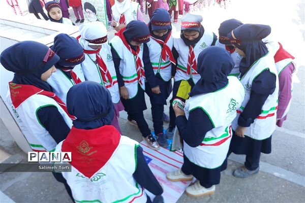 برگزاری مراسم گرامیداشت شهادت سردارحاج قاسم سلیمانی دردبستان فضیلت حمیدیه