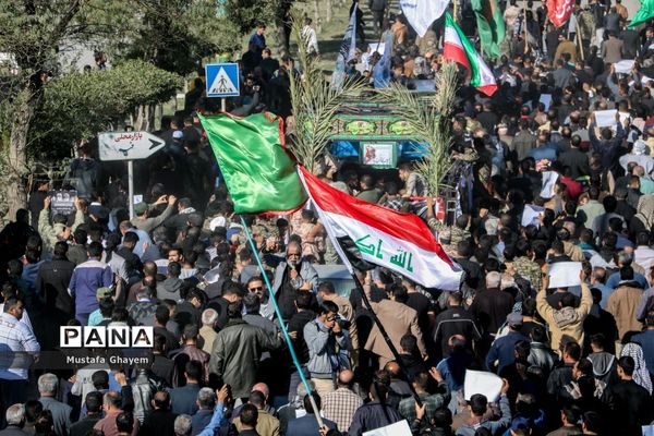 تشییع پیکر پاک شهید ابومهدی المهندس در آبادان و خرمشهر