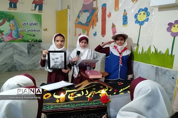 گرامیداشت سردار دلها، شهید حاج قاسم سلیمانی در مدارس نی ریز