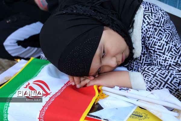 راهپیمایی مردم شیراز در مراسم بزرگداشت سردار شهید حاج قاسم سلیمانی