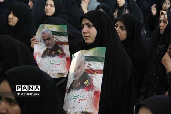 مراسم بزرگداشت شهید سردار سلیمانی در محمودآباد