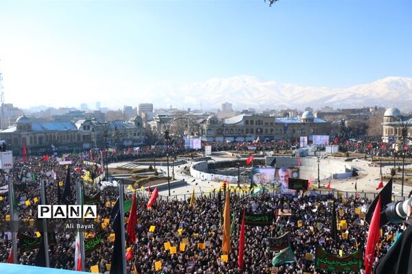 مراسم سوگواری شهادت سردار سلیمانی در همدان