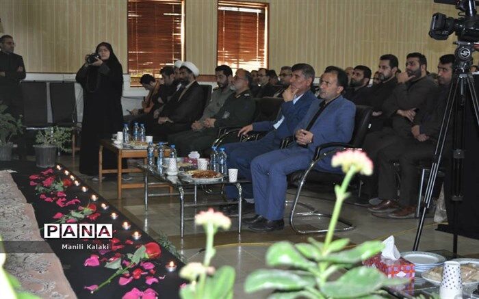 سوگواره فرهنگیان مازندران به یاد سردار سلیمانی