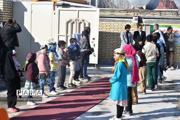 آیین افتتاحیه دبستان  امیرعطاء الله طائفی شاندیز در منطقه تبادکان