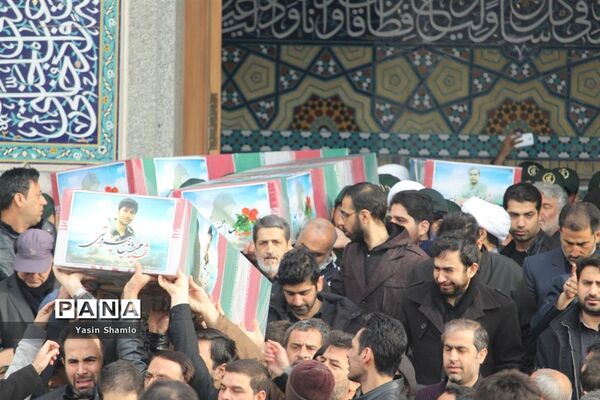 تشییع شهدای سانحه هوایی در قم