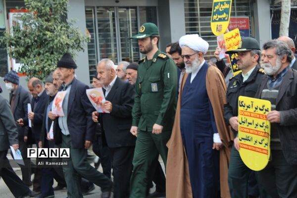راهپیمایی حمایت از اقتدار جمهوری اسلامی در قائم‌شهر