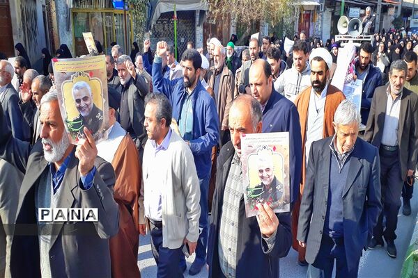 راهپیمایی در حمایت از اقتدار و صلابت نظام مقدس جمهوری اسلامی