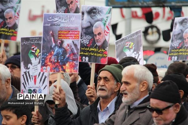 راهپیمایی مردم شهرقدس درحمایت ازسپاه پاسداران