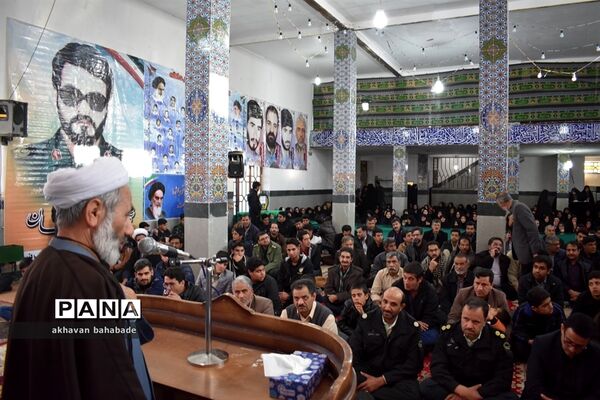 گرامیداشت سردار شهید سلیمانی و دانشجوی شهید امیرحسین قربانی بهابادی در روستای  بنستان بهاباد