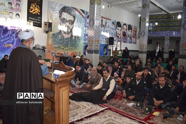 گرامیداشت سردار شهید سلیمانی و دانشجوی شهید امیرحسین قربانی بهابادی در روستای  بنستان بهاباد
