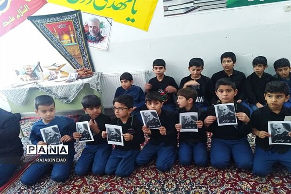 مراسم بزرگداشت شهادت سردارسلیمانی در مدارس ابرکوه
