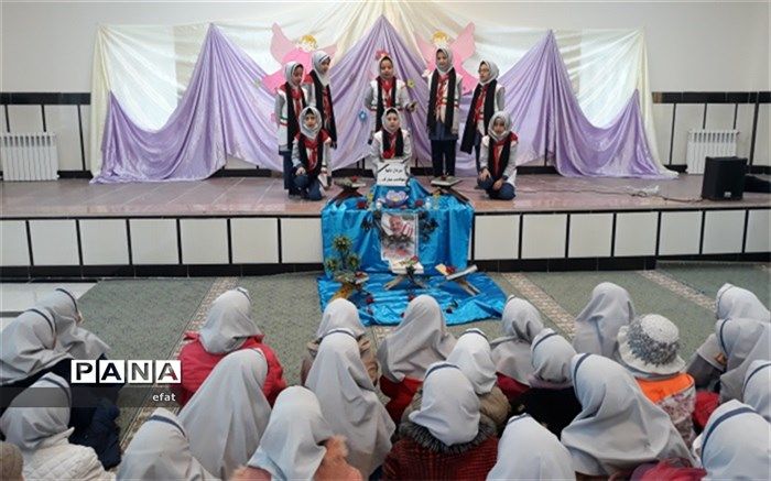 مراسم بزرگداشت سردار دلها در دبستان عفت برگزارشد