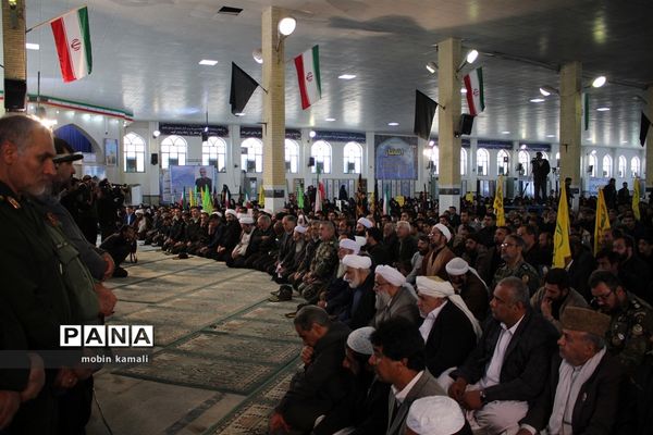 مراسم یادبود سپهبد شهید حاج قاسم سلیمانی در مصلی قدس زاهدان