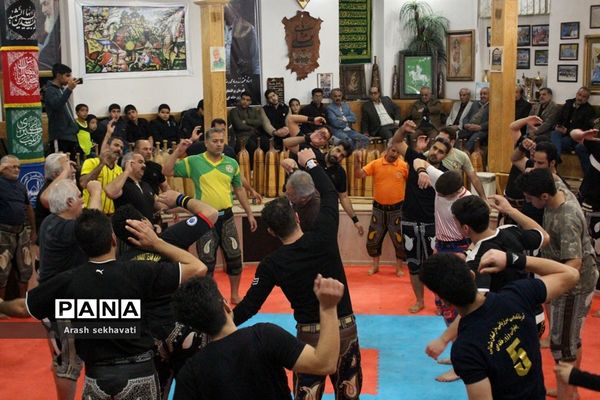 مراسم سالگرد پهلوان تختی در محل زورخانه مالک اشتر بیرجند