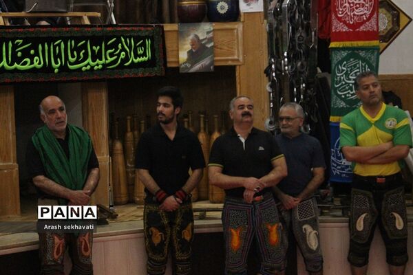 مراسم سالگرد پهلوان تختی در محل زورخانه مالک اشتر بیرجند