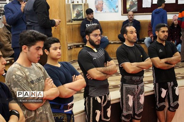 مراسم سالگرد پهلوان تختی در محل زورخانه مالک اشتر بیرجند