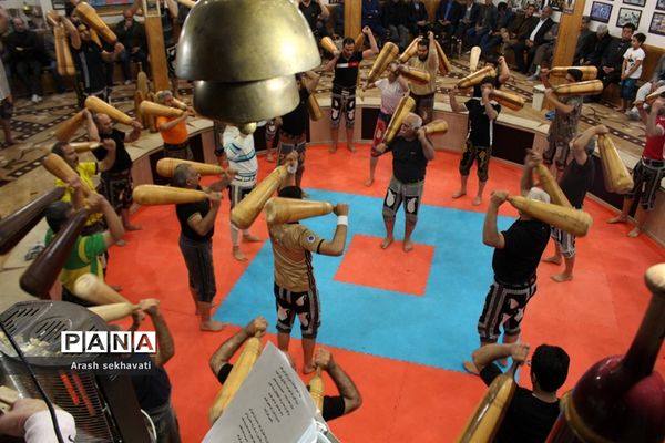 مراسم سالگرد پهلوان تختی در محل زورخانه مالک اشتر بیرجند