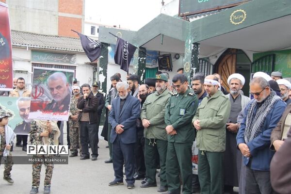 عزاداری هفتمین روز شهادت سردار سلیمانی در محمودآباد