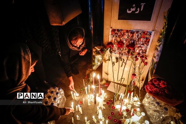 همدردی دانشجویان با خانواده جانباختگان هواپیمای اوکراینی
