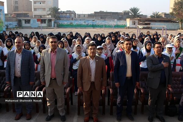 آیین توزیع شیر رایگان در مدارس ناحیه 3 اهواز