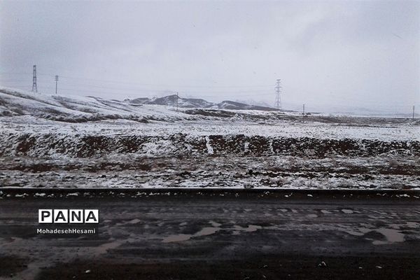 بارش برف در بیرجند