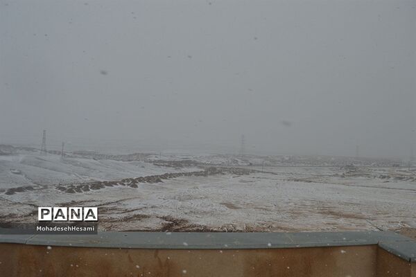 بارش برف در بیرجند