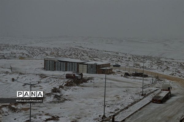 بارش برف در بیرجند