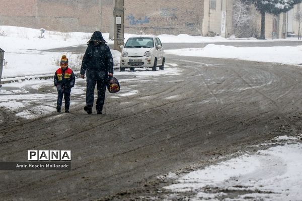 بارش برف در ارومیه