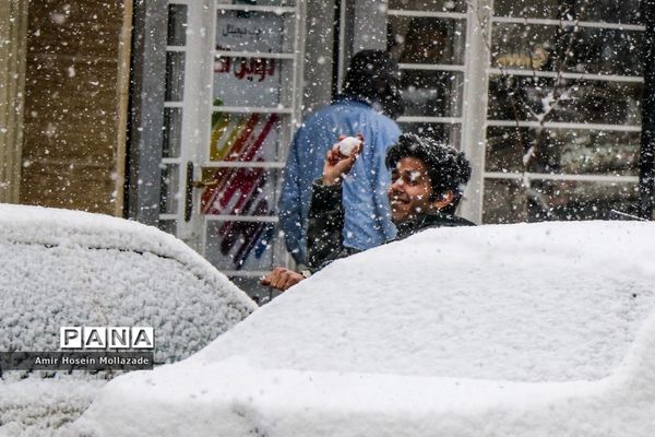 بارش برف در ارومیه
